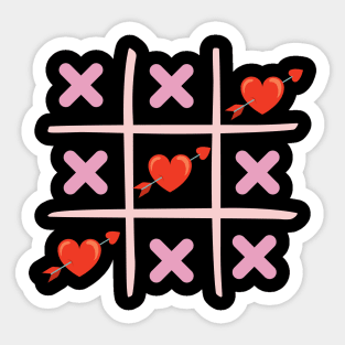 Arrow Through Heart Valentines Day Sticker